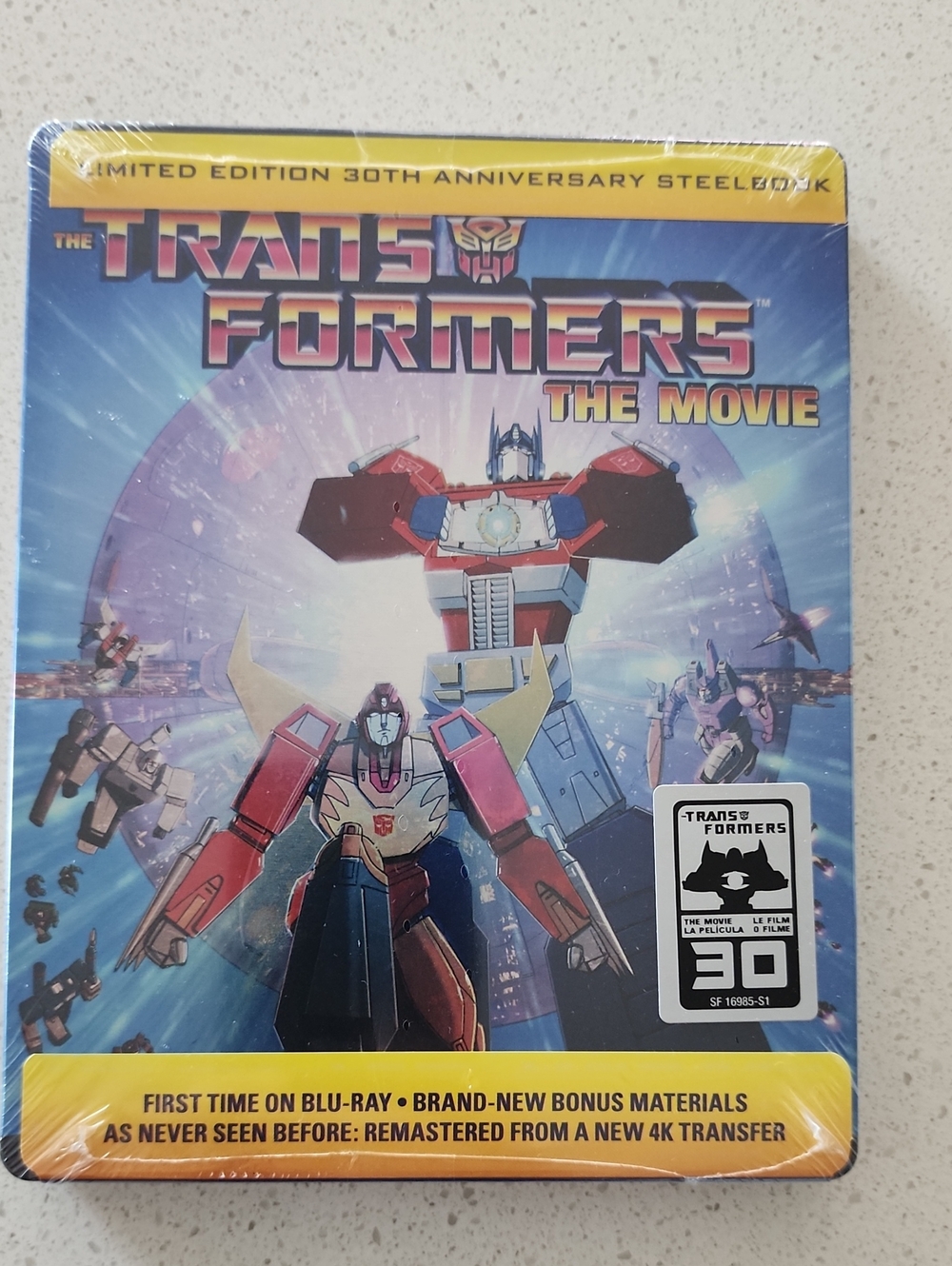 The Transformers: The Movie 30th Anniversary Limited Edition Steelbook Blu-ray
